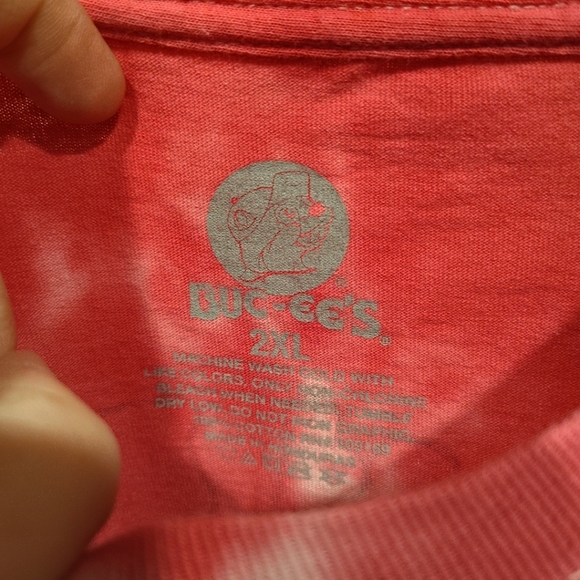Buc-ee's My Heart Led Me Pink Tie Dye Graphic T-shirt Sz 2XL Casual Summer Beach - Picture 2 of 6